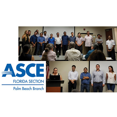 Associate Engineer Teresa Chapman Inducted as Treasurer at ASCE Palm Beach Branch Officer Installation