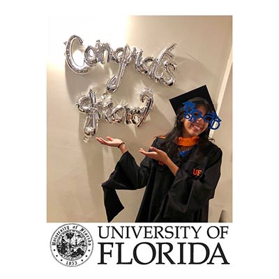 Jessica Diaz, EI Graduates With Masters Degree From UF