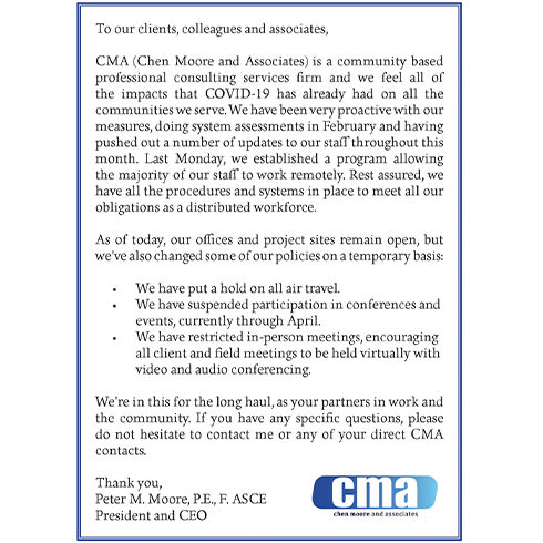 CMA’s COVID-19 Response