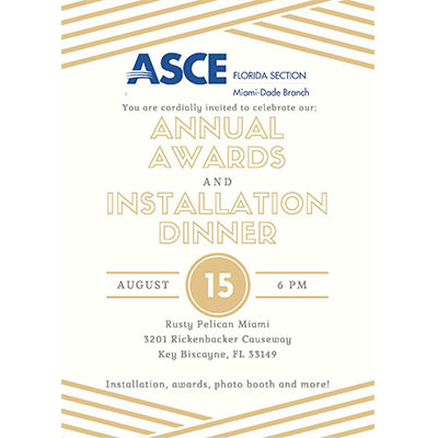 Miami-Dade ASCE Awards and Installation Banquet