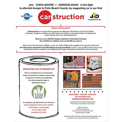 CMA to Participate in CANstruction 2019