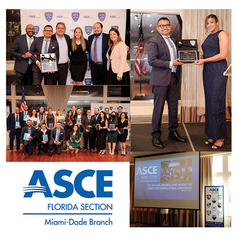 CMA Staff Attended the ASCE Miami-Dade Branch Officer Installation Dinner