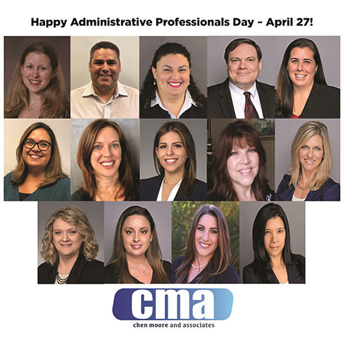 Happy Administrative Professionals Day to our CMA Administrative Assistants, Accounting, IT and Marketing staff!