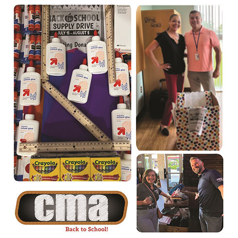 CMA Participates in School Supply Drive