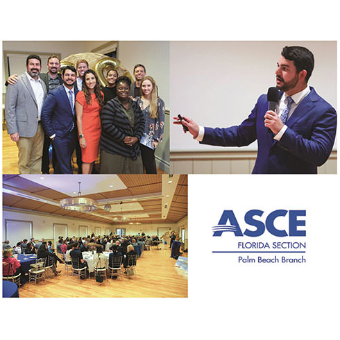 CMA Justin Tagle, P.E., LEED AP Presented at the ASCE Palm Beach Branch’s Engineers in Government Night