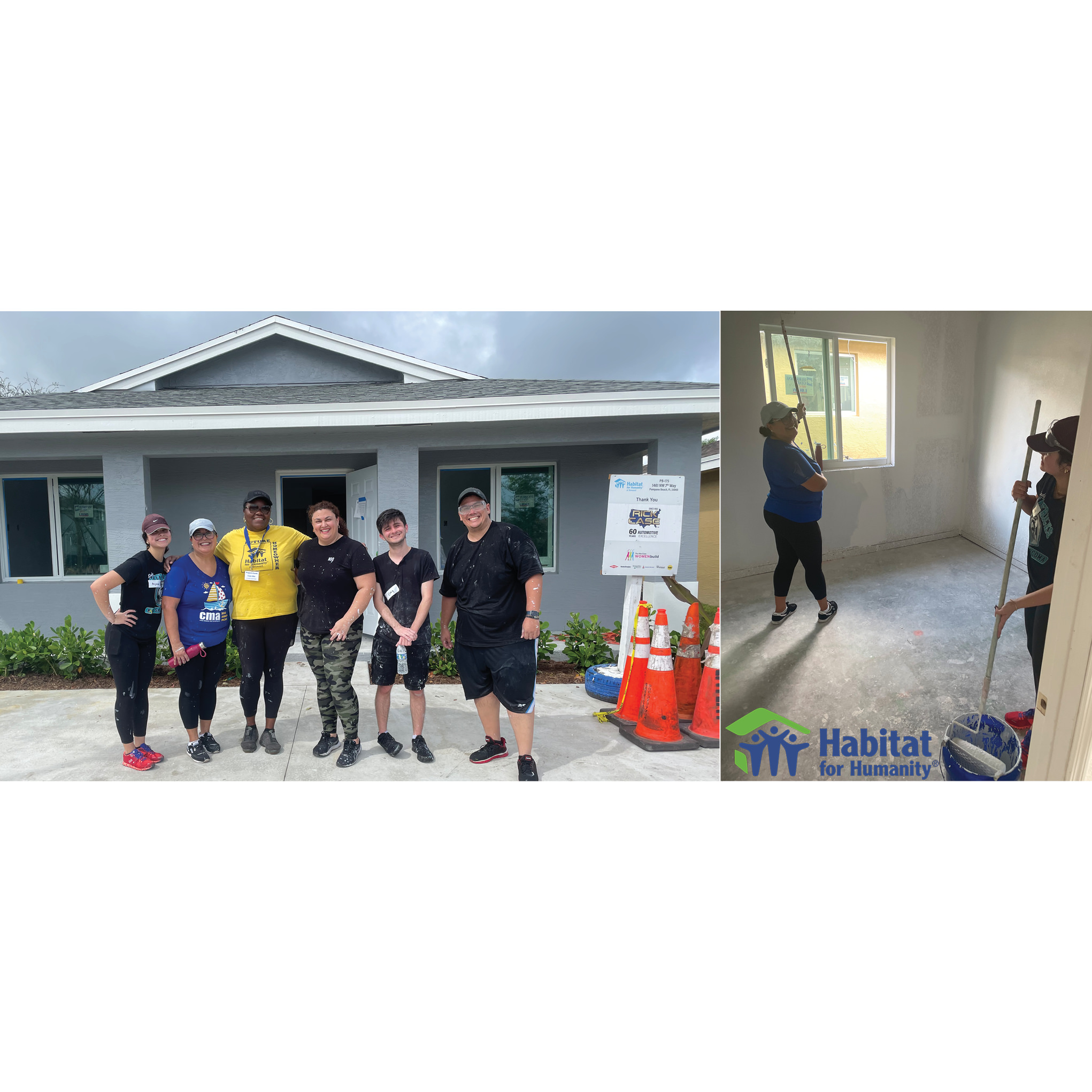 CMA Staff Volunteer for Habitat for Humanity Project