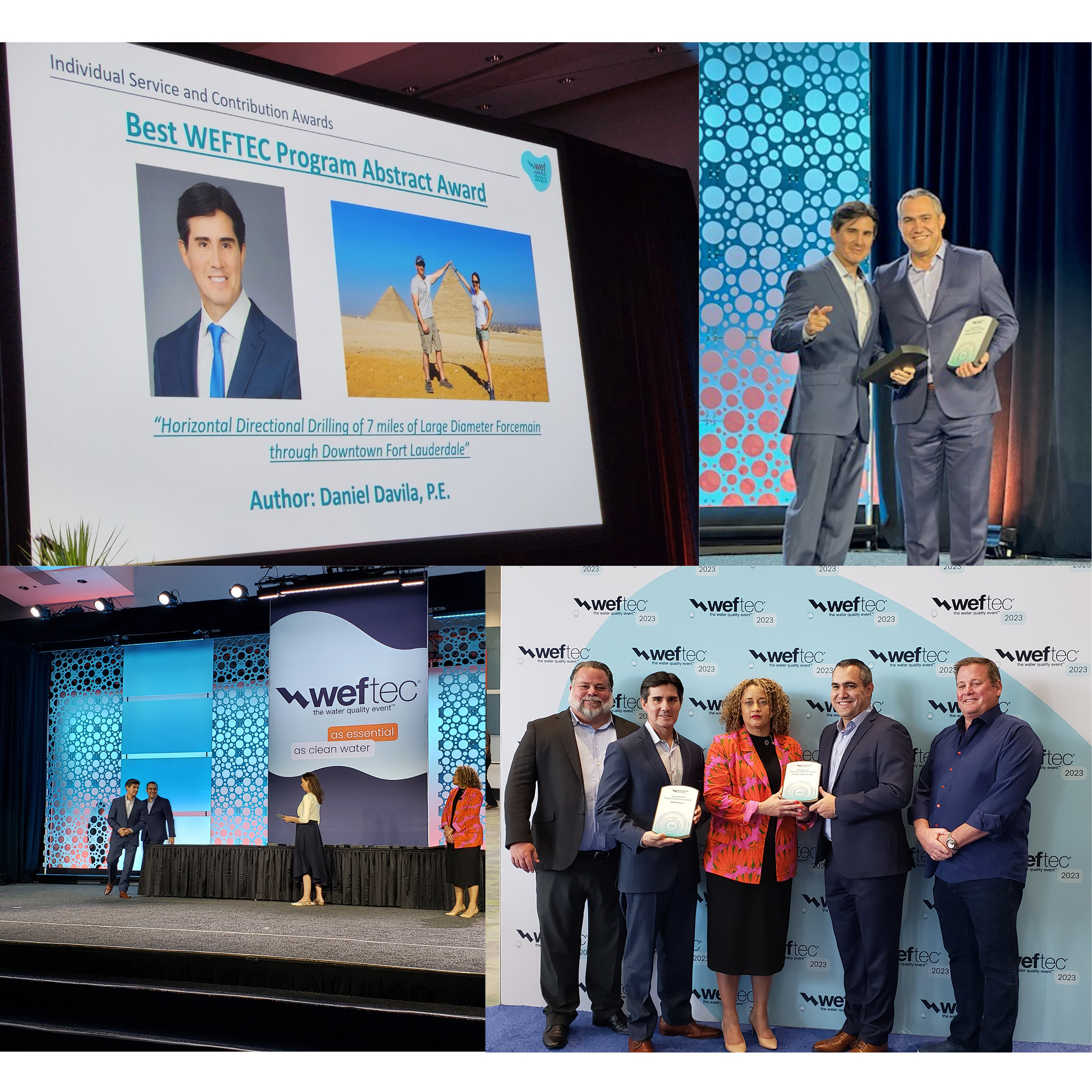 Daniel Davila, P.E. Presented with Best WEFTEC Program Abstract Award